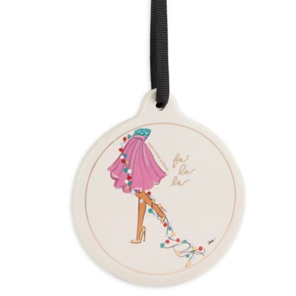 SAKS FIFTH AVENUE
Fa La La Ceramic Ornament